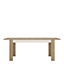 Lyon Large extending dining table 160/200 cm in Riviera Oak/White High Gloss