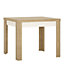 Lyon Small extending dining table 90/180cm in Riviera Oak/White High Gloss