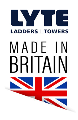 Lyte 7 Step Glass Fibre Fibreglass Wide Step Ladder with Handrails and Insulation