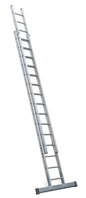 LytePro+ EN131-2 Professional Industrial 2 Section Extension Ladder 2x14 Rung