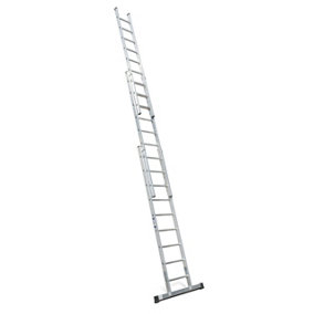 LytePro+ EN131-2 Professional Industrial 3 Section Extension Ladder 3x8 Rung