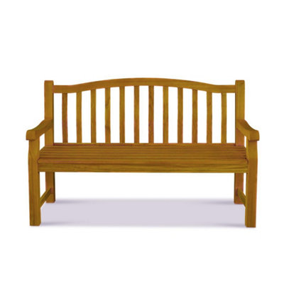 Lytham 3 Seater Bench - Timber - L65 x W96 x H150 cm | DIY at B&Q