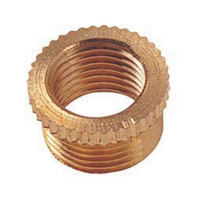 Lyvia LHRED3/8 Brass Reducer Lamp Holder, 1/2" Male To 3/8" Female Thread Reducer Adaptor