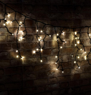 Lyyt 3.6m 180 Warm White LED Connectible Multi-Sequence Icicle String Lights