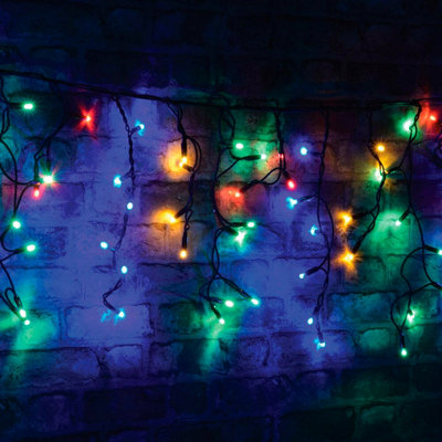 LyytConnect 2m 100 MultiColoured LED Connectable Outdoor Icicle
