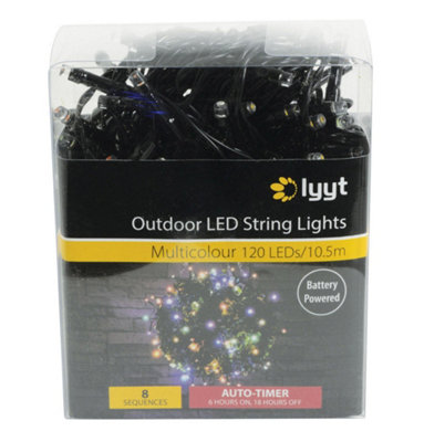 Lyyt LED Battery Operated String Light Multi-Coloured