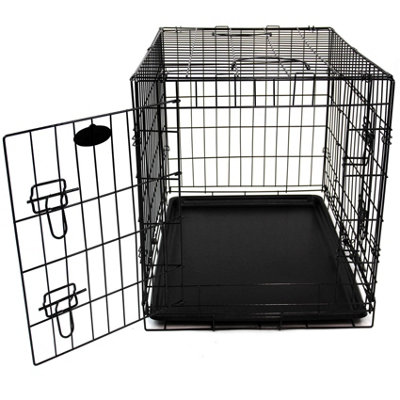 M 30inch Foldable Black Dog Cage - 6
