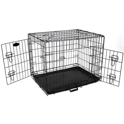 M 30inch Foldable Black Dog Cage - 7