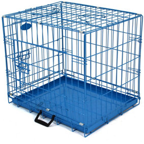 M 30inch Foldable Blue Dog Cage
