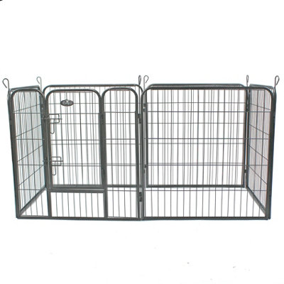 M 6 Panel Heavy Duty Play Pen Black - 3