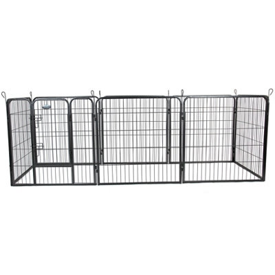 M 8 Panel Heavy Duty Play Pen Black - 4