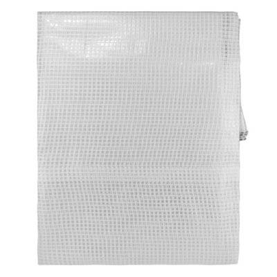 M-Grade Transparent Reinforced Mesh Tarpaulin 10m x 12m, 100gsm, Clear