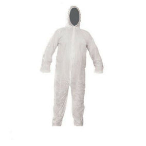 M Hooded Disposable Overalls Protective Full Cover Wear Painting Decorating