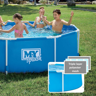 M.Y Splash 10ft x 30in Metal Frame Swimming Pool