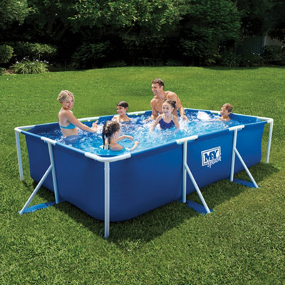 M.Y Splash 9ft Metal Frame Rectangular Pool