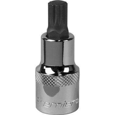 M10 Forged Spline Socket Bit - Durable 1/2 Inch Drive Chrome Vanadium Tool for Professionals