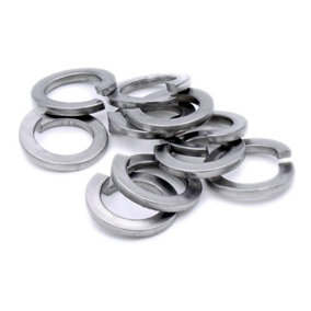 M10 Rectangular Section Spring Locking Washers Bright Zinc Plated DIN 127B Pack of 100