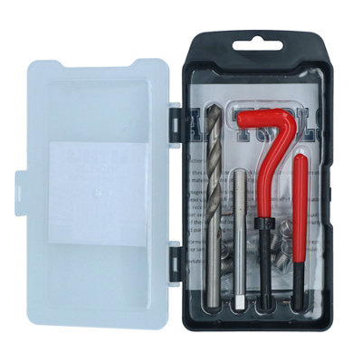 AB Tools M10 X 1.5mm Thread Repair Kit – 15pc Helicoil Set W/ Case AN054