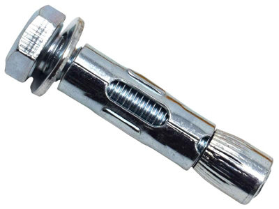 M10 x 45mm Hex Loose Bolt Sleeve Anchors - 50 Pack Durable Masonry Fasteners