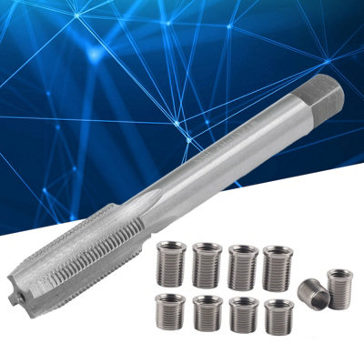 M10x1.0 Bolt&M12x1.0 Tap Spark Plug Thread Repair Tool Kit for Auto Accessories