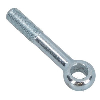 M12 80mm Eye Bolt 2 Pack Zinc Plated Threaded Rings DIN444 Catenary Wire