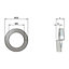 M12 Rectangular Section Spring Locking Washers Bright Zinc Plated DIN 127B Pack of 10