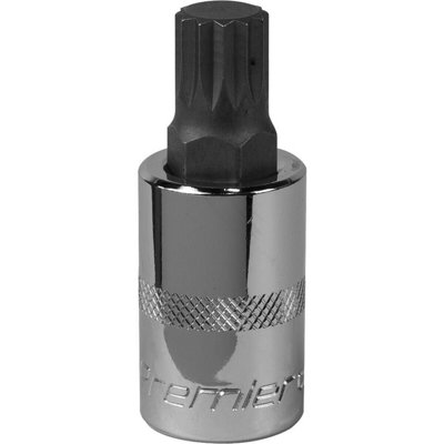 M14 Forged Spline Socket Bit - Durable Chrome Vanadium Wrench Socket for 1/2 Inch Drive