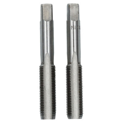 M14 x 1.5mm Metric Tap Set, Tungsten Steel, Taper and Plug Thread Cutter TD006