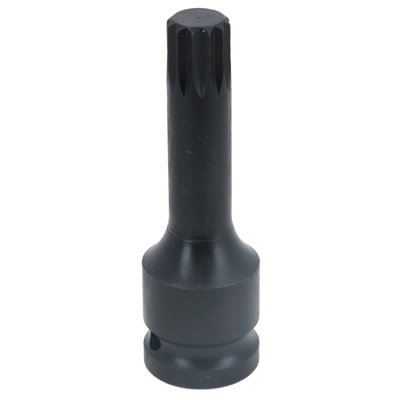 M14 x 78mm Spline Bit Triple Square Impacted Extra Long 1/2