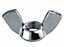 M16 Wing Nuts Butterfly Pack of: 2  DIN 315 (American) Zinc Plated Steel for DIY Tools Machinery