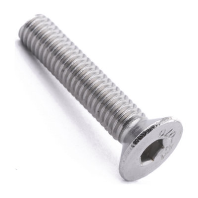 M16 X 140 Hex Socket Countersunk 5 Pack ISO 10642 Part Thread A2 ...