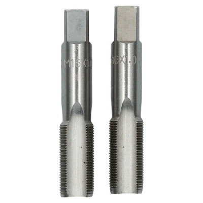 M16 x 1mm Metric Tap Set, Tungsten Steel, Taper and Plug Thread Cutter ...