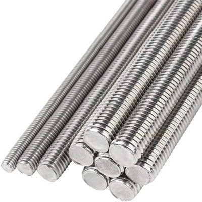 M18 (Pitch: 2.5) Fully Threaded Rod 1m (1000mm) Stud Bolts ( Pack of: 1 ) A2 304 Stainless Steel Right-Hand Thread - 6