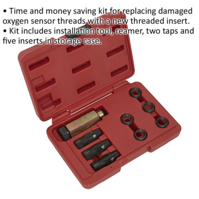 M18 x 1.5mm Oxygen Sensor Thread Repair Kit with Installation Tool