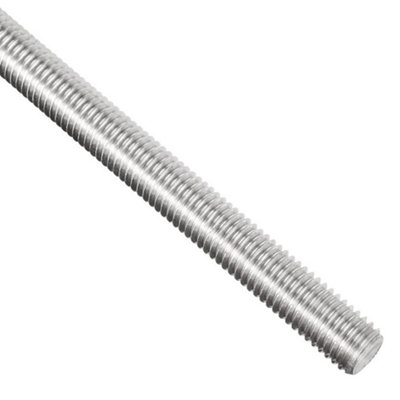 M2 (Pitch: 0.4) Fully Threaded Rod 1m (1000mm) Stud Bolts ( Pack of: 5 ) A2 304 Stainless Steel Right-Hand Thread