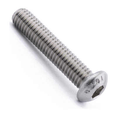 M2 X 16 Hexagon Socket Button 10 Pack ISO 7380-1 A2 Stainless Steel