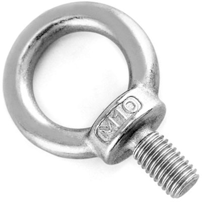 M20 Lifting Eye Bolt ( Pack of: 4 ) Heavy Duty Lifting Ring Eye Bolts Male Screw Thread, Ring Shape Eyebolts