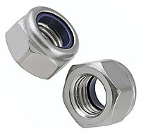 M3  (25 pcs) Premium Locking Nuts Nylon insert Lock Nut Steel Nyloc DIN 985