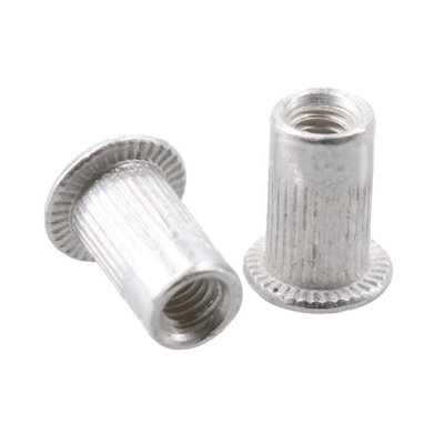 M3 M4 M5 M6 M8 M10 Nut Serts Riveting Threaded Inserts Blindnut Rivnut 250pc