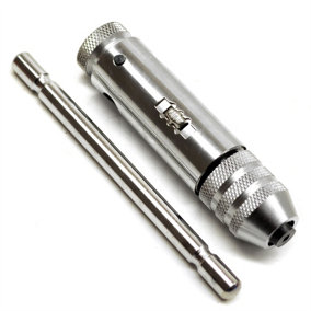 M3-M8 Ratchet Tap Wrench Holder Grip T Bar Handle Reversible