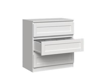 M3 Ramiak Rail Chest of Drawers White