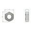 M3 Thin Hex Lock Nut Stainless Steel A2 304 DIN 439 Pack of 100