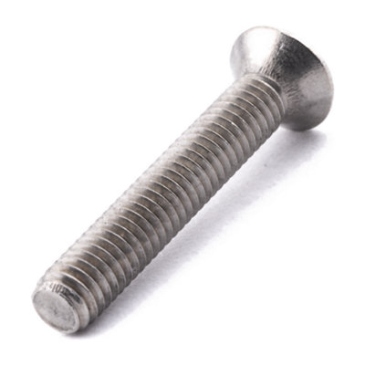 M3 X 5 Phil Raised Csk Machine Screw DIN 966 10 Pack A2 Stainless Steel