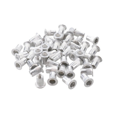 M4 4mm Alu Nut Serts Riveting Nuts Rivet Threaded Inserts Blindnut Rivnut 50pc