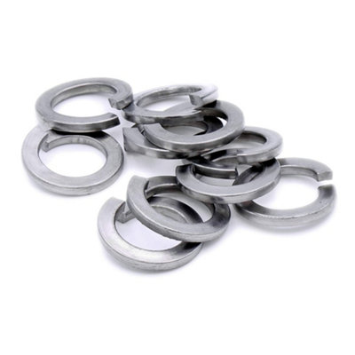 M4 Rectangular Section Spring Locking Washers Bright Zinc Plated DIN 127B Pack of 20