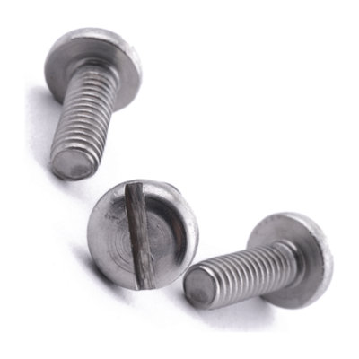 M4 X 18 Slot Pan Machine Screw 10 Pack DIN 85 A2 Stainless Steel