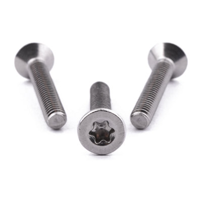 M4 X 6 Six Lobe Csk Machine Screw 10 Pack ISO 14581 A2 Stainless Steel