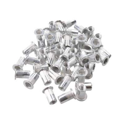 M5 5mm Alu Nut Serts Riveting Nuts Rivet Threaded Inserts Blindnut Rivnut 50pc