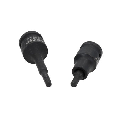 M5 5mm Short (53mm) + Long (78mm) Impacted Hex Allen key Sockets 1/2