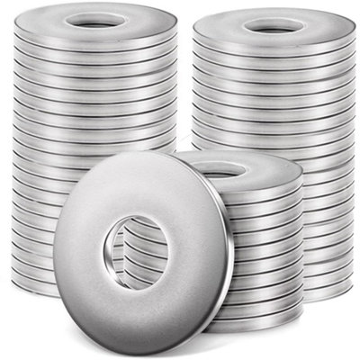 M5 Large Washer ( 50 pcs ) Flat Form G Stainless Steel A2 Penny Washers ...